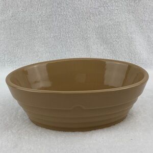 VTG Mason Cash Tan Ceramic Oval Pie Dish 6.8”